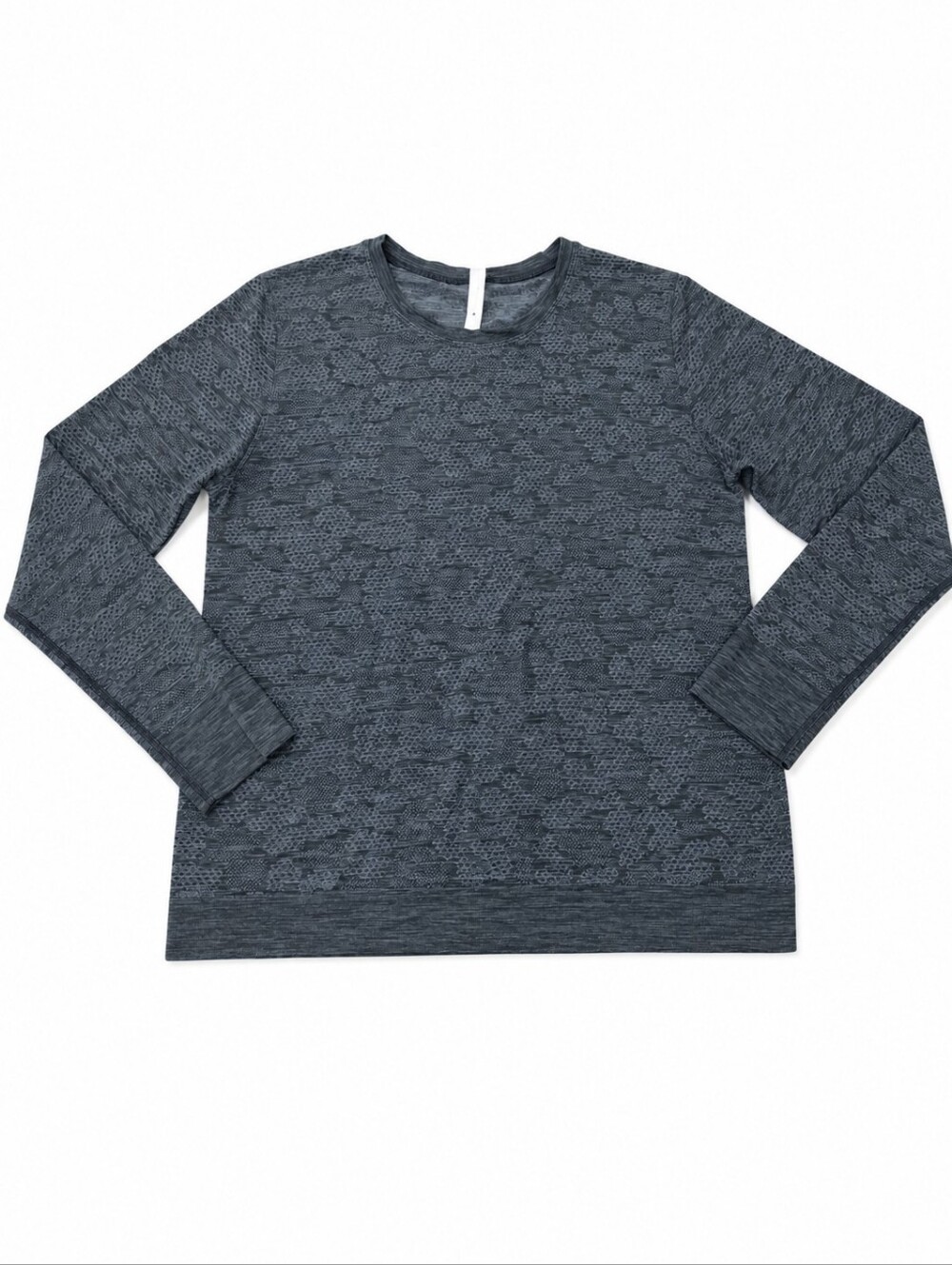 Lululemon Breeze By Long Sleeve Gray/Black Camo Ventilated Size 12